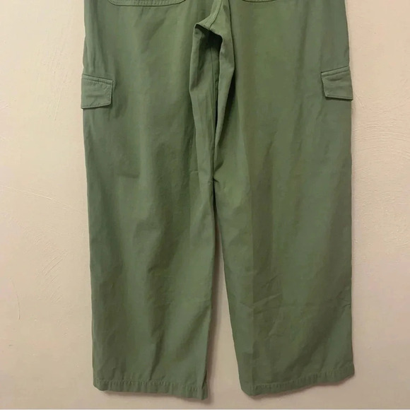 Madewell Griff Superwide-Leg Cargo Pants in Garment Dye Green Size 26 NWT New - Picture 9 of 14